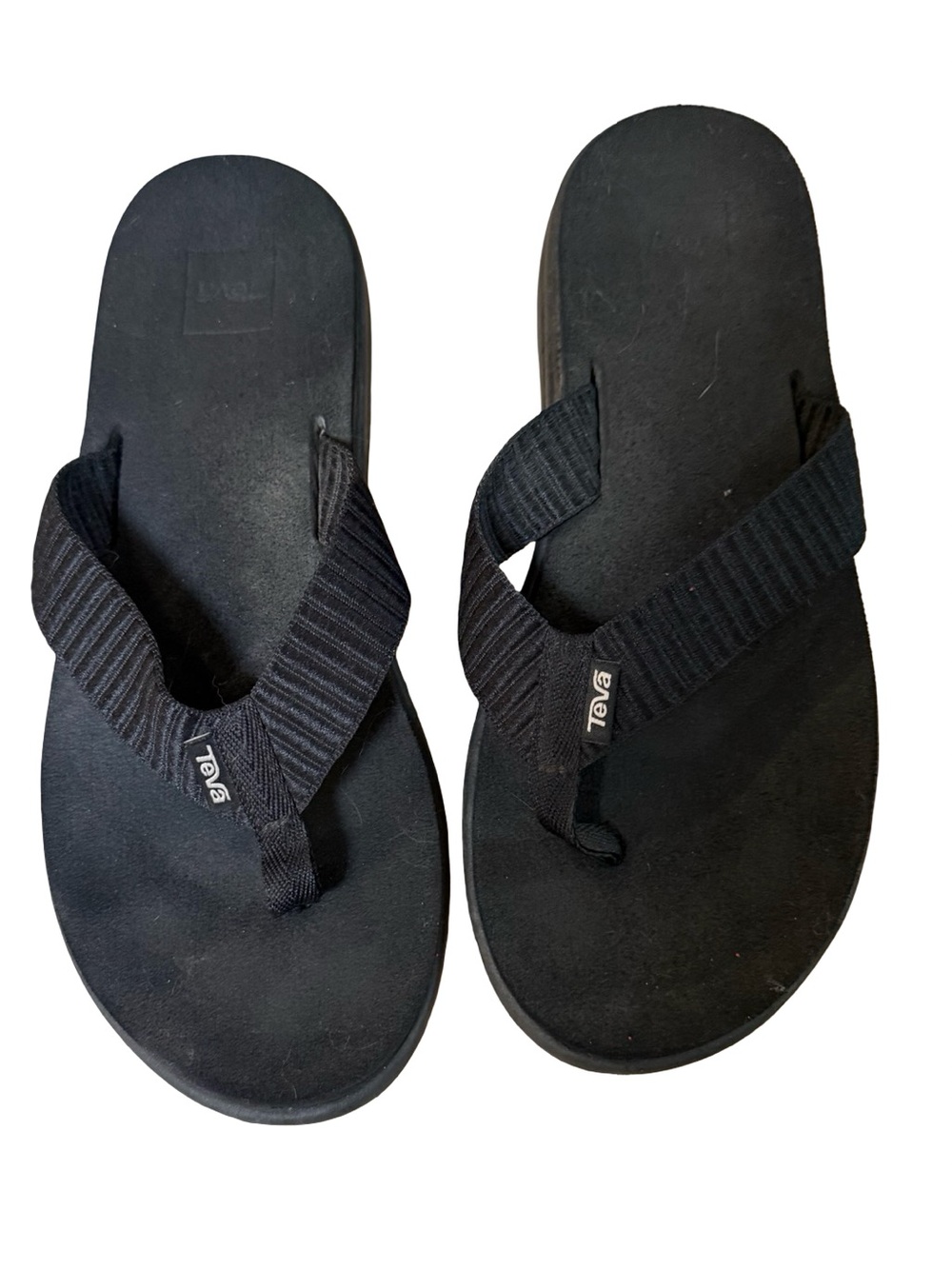 Women’s Teva Voya Flip Bar Street Black Casual Flip-Flop Size 9